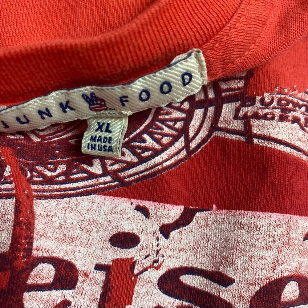 Junk Food Clothing Budweiser Red T-Shirt - Picture 3 of 5
